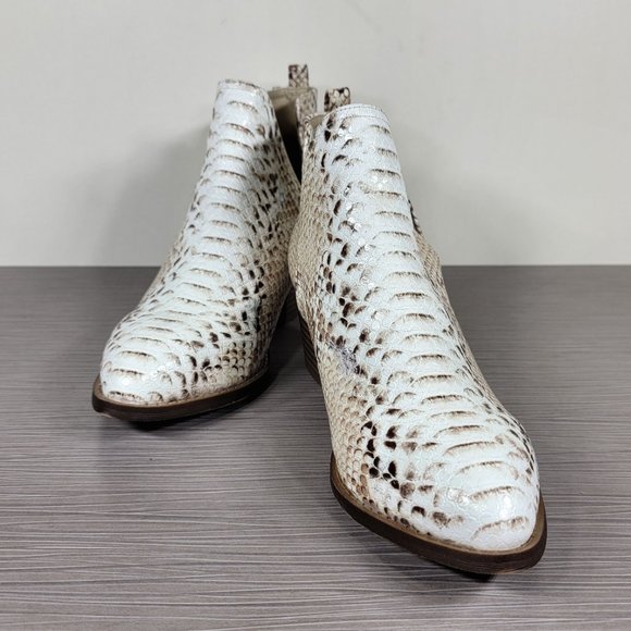 CL by Laundry Cherish Snakeskin-Print Ankle Boots - Picture 4 of 11